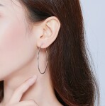Elenys stříbrné kruhové náušnice průměr 50 mm