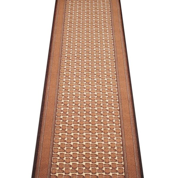 Kusový koberec GRENOBLE hnědá 67 cm