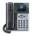 Poly Edge E320 stříbrná / IP Telefon / 32 linek / 3.5" displej / 2x RJ-45 / PoE / Bluetooth / NFC (82M88AA)