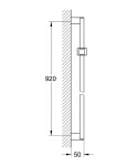 GROHE - Euphoria Cube Sprchová tyč, 90 cm, chrom 27841000