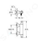 GROHE - Grohtherm Special Termostatická lékařská baterie, chrom 34666000