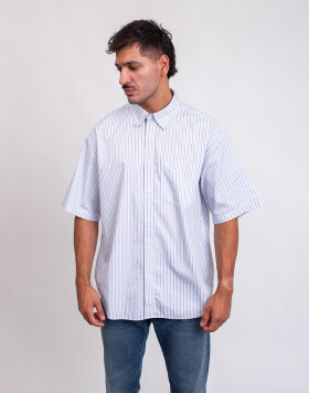Carhartt WIP S/S Keene Shirt Keene Stripe, White M