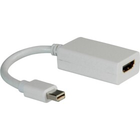Roline Mini-DisplayPort / HDMI kabelový adaptér Mini DisplayPort konektory, Zásuvka HDMI-A 0.10 m bílá 12.03.3129 Kabel DisplayPort
