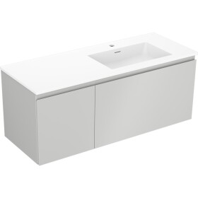 MEXEN/S - Orio koupelnová skříňka 120 cm s umyvadlem Otis pravá, 1S, 1D, šedá mat/bílá mat 91A13-12047-3-BBFF62-W18P01