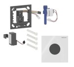 GEBERIT - Elektronické ovládání splachování pisoárů typ 40, bateriové napájení, Bluetooth, sklo/bílá 116.034.SI.1