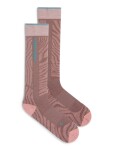 Dámské merino lyžařské ponožky ICEBREAKER Wmns Ski+ Light OTC Mountain Contour, Summit/Blush/Hydro velikost: 35-37 (S)