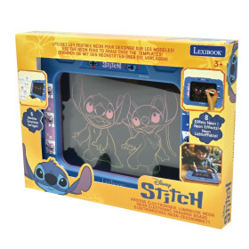 Lexibook elektronická neónová kreslící tabulka Stitch - Alltoys Lexibook