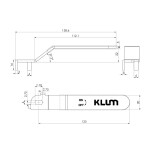 MEREO - Klum Náhradní páka pro kulové kohouty 1" CR974D