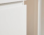 CERANO - Koupelnová skříňka Carole - bílá matná + deska pod umyvadlo Navira Pro - 36 mm + konzole chrom - 160x46x51,6 CER-606228