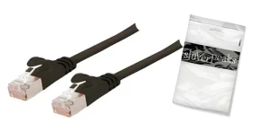 Shiverpeaks Cat7 5 m černá / Patch kabel / plochý / U/FTP / RJ45-RJ45 / 600 MHz (BS75515-SLS)