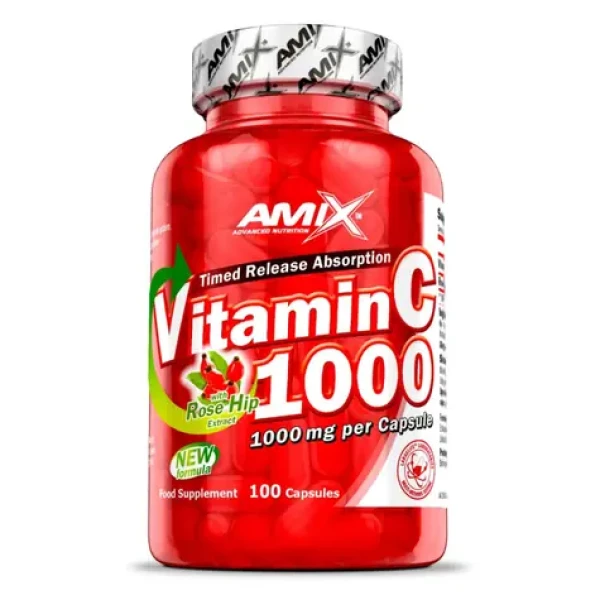 Amix Vitamin C+Rose Hips 1000 mg 100 cps (17019)