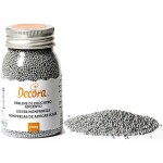 Cukrové zdobení mini perličky 1,5mm stříbrné 100g - Decora