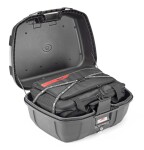 Trk52N kufr Givi Trekker černý se stříbrným hliníkovým víkem (Monokey), objem 52 ltr.