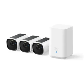 Anker eufy E40 2K bílá / Venkovní kamera se solárním nabíjením / sada 3ks + jednotka HomeBase 2 (E8144324)