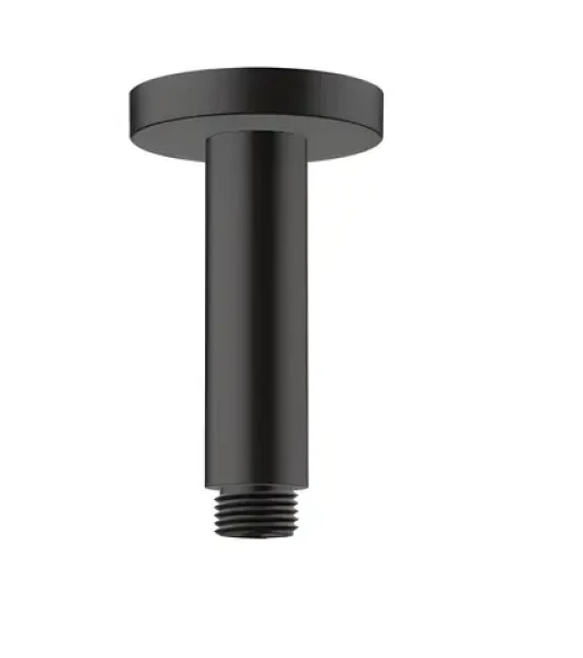 Hansgrohe Přívod od stropu 10 cm matná černá / Přívod od stropu / průměr 26 mm / závit G 1/2 (27804670)