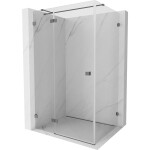MEXEN/S - Lunar T sprchový kout dveře křídlové levá 115 x 80 cm, transparent, grafit metal 834T-115-080-95-00-L