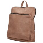 Stylový dámský koženkový kabelko-batoh Doan, starorůžový