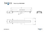 HOPA - Odtokový žlab VIRGO BASIC DUO - Rozměr A - 80 cm ZLOL80VB