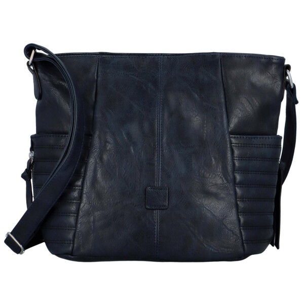 Trendy dámská koženková crossbody kabelka, Lisana, tmavě modrá