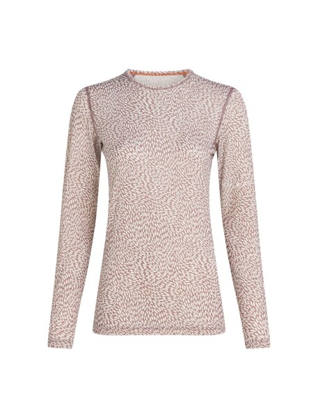 ICEBREAKER Wmns 200 Oasis LS Crewe Flock AOP, Summit/Snow/Aop velikost: M