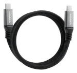 ADATA magnetický kabel USB-C černá / Kabel / USB-C - USB-C / 100W PD / 10Gbps / 1m (CACCU3-100W-100AN-BK)