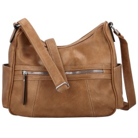 Stylová dámská koženková crossbody kabelka Rima, khaki