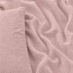 DumDekorace Růžové prostěradlo z bavlněného mušelínu s knoflíky - měkké, prodyšné a celoroční Šířka: 160 cm | Délka: 200 cm