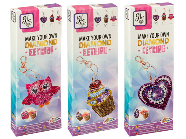 Udělej si svoji klíčenku pomocí kamínků Diamond - Craft Creative