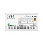 EVOLVEO G850, zdroj 850W, 80+ GOLD, ATX 3.1, aPFC, 140 mm ventilátor, plně modulární, záruka 3 roky, bílý