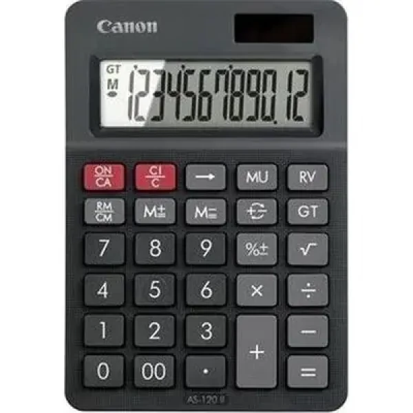 Canon AS-120 HB II černá / Kalkulačka / 12místná / LCD / duální napájení (4722C002)
