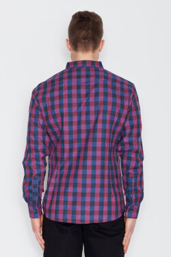 Košile Visent V010 Blue-Deep Red XL