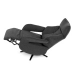 Relaxační křeslo, elektrické zabudované ovládání, šedá, látka, TV-B3973 GREY2