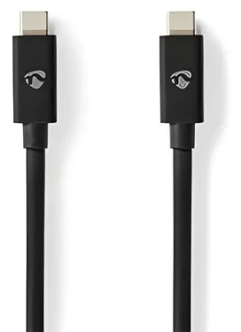 Nedis USB4 Gen 3x2 / Kabel USB-C - USB-C / 240 W / 8K 60Hz / 40 Gbps / 1 m (CCGP66040BK10)