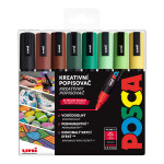 Posca sada popisovačů PC-5M, EARTH, 1,8 2,5 mm, zemitých tónů