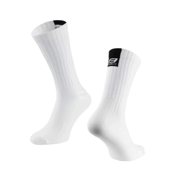 Ponožky FORCE RIBBON, bílé (barva bílá, velikost L/XL)