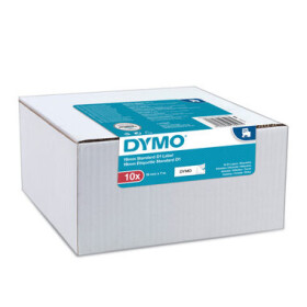 Dymo D1 originální páska do tiskárny štítků 19mm x 7m / černý tisk na bílem podkladu / 10 ks (2093098)