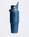 Hydro Flask Wide Mouth Travel Bottle with Flex Straw Cap (946 ml) Harbor Blue