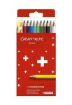 Caran D'ache Swisscolor permanentní pastelky 12 barev, kartonová