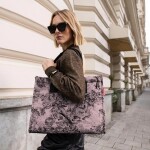 Stylová kabelka Reisenthel Daily Shopper Jacquard rose