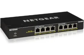 Netgear GS308PP-100EUS / Switch / 8x Gigabit RJ45 / Unmanaged / PoE+ 802.3at / 100 W (GS308PP-100EUS)