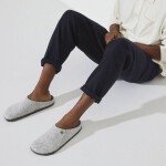 Pánské/dámské pantofle Birkenstock Zermatt Cozy Home Light Gray wool filc regular wide (1015080) 42