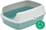 Moderna Maryloo světle modrá / Toaleta pro kočky / S vysokým okrajem / 50x38,3x21,4 cm / Recyklovaný plast (03203-4)