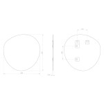 SAPHO - STEN zrcadlo 60x60cm NA265