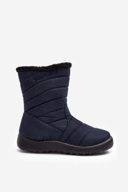 Dámské vysoké zateplené sněhule Navy Blue Luxina 40