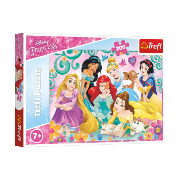 TREFL Puzzle Disney Šťastný svět princezen 200 dílků