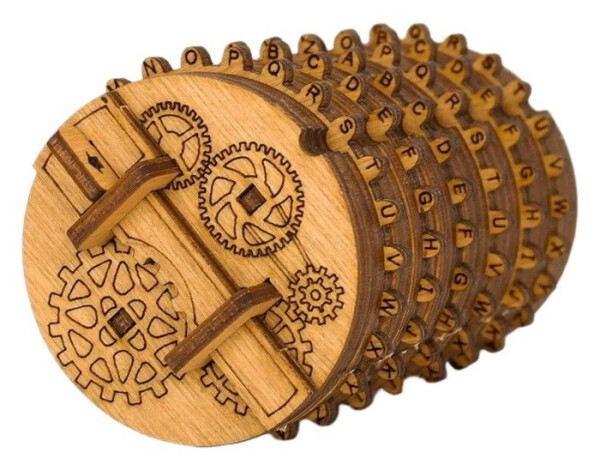 Hlavolam - Kryptos - Cryptex Wooden Kit