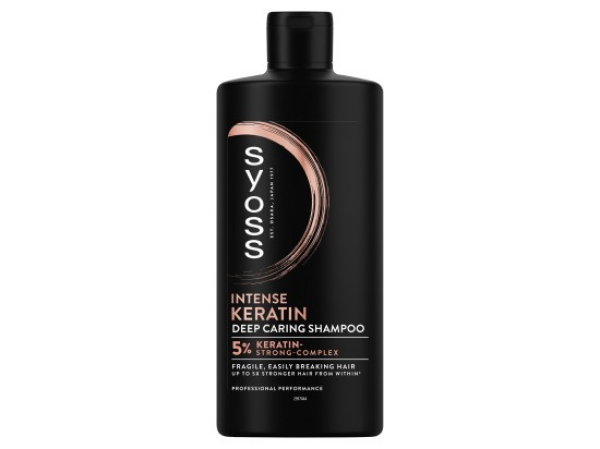 Syoss Intense Keratin šampon pro křehké, snadno se lámající vlasy 440ml