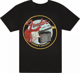 Fender 1946 Guitars & Amplifiers T-Shirt, Vintage Black, M