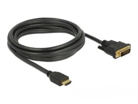 Delock Kabel HDMI na DVI 24+1 obousměrný 3 m (85655)