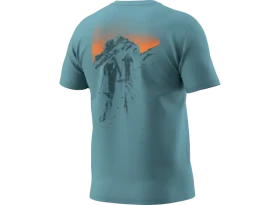 Dynafit Back Graphic Cotton pánské triko krátký rukáv Smoke Blue/Approach vel. XL